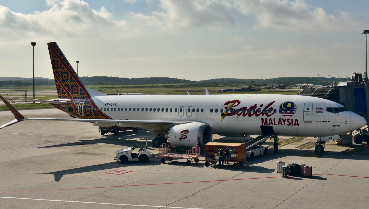Batik Air Boeing 737 MAX at the gate