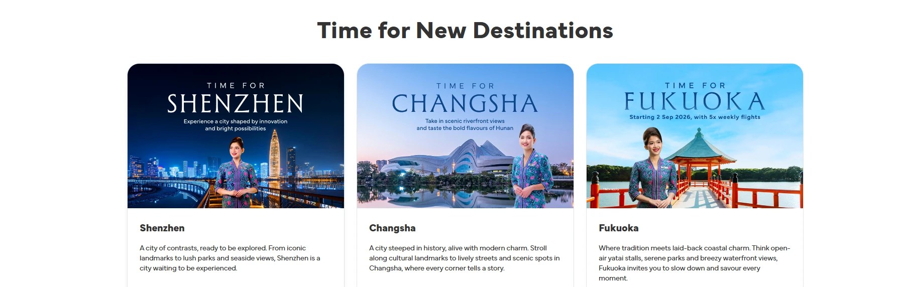 Malaysia Airlines' Time for New Destinations
